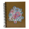 🌸 Cuaderno de Notas en MDF – Diseño Floral 1 (11 cm x 14 cm) 🌸