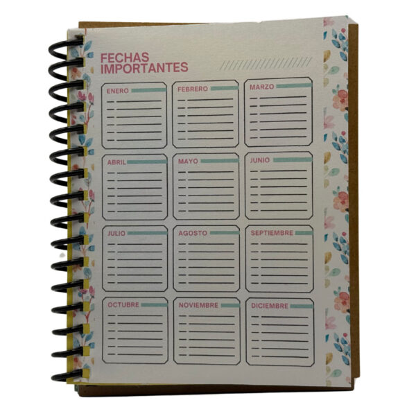 🌸 Cuaderno de Notas en MDF – Diseño Floral 1 (11 cm x 14 cm) 🌸 - Imagen 4