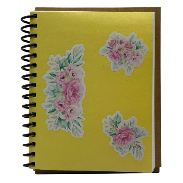 🌸 Cuaderno de Notas en MDF – Diseño Floral 1 (11 cm x 14 cm) 🌸 - Imagen 5