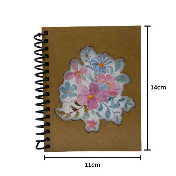 🌸 Cuaderno de Notas en MDF – Diseño Floral 1 (11 cm x 14 cm) 🌸 - Imagen 9